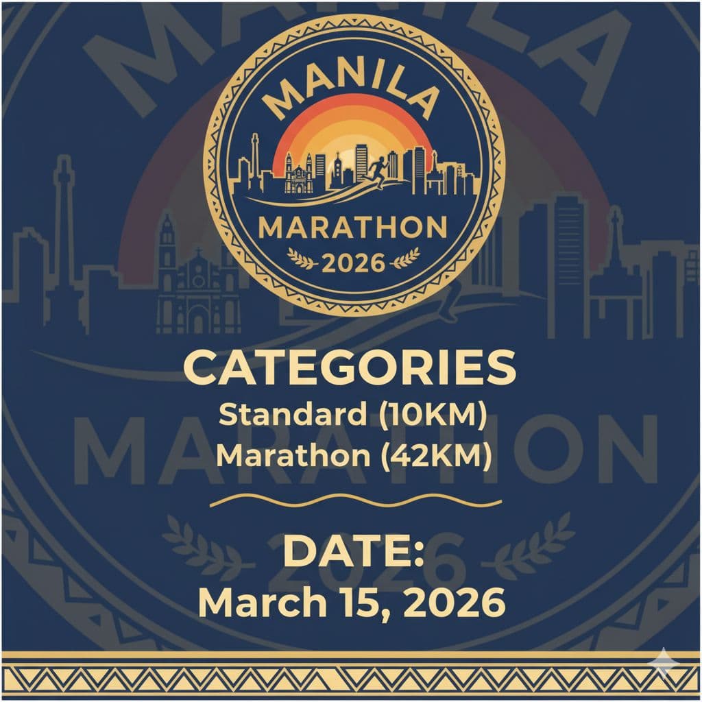 Manila Marathon 2026 race event poster image